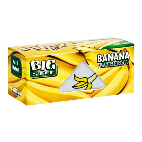 Papírky Juicy Jay's Rolls, Banán, 5 m v balení | box 24 ks