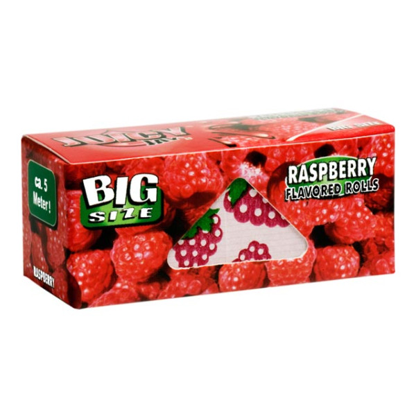 Papírky Juicy Jay's Rolls, Malina, 5 m v balení | box 24 ks