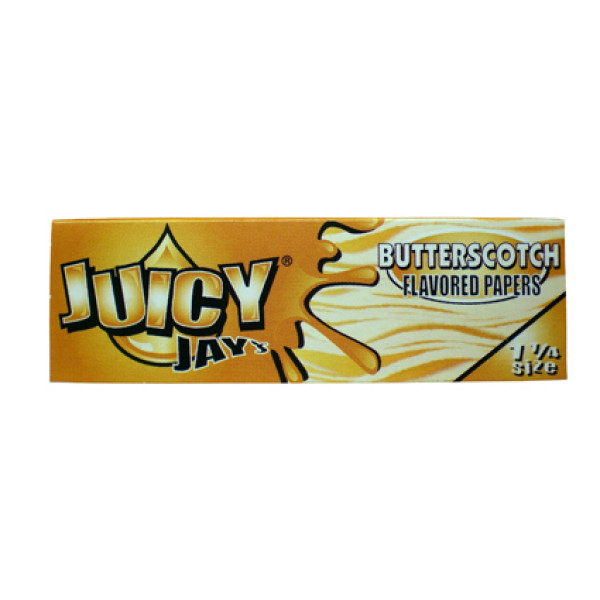 Juicy Jay's ochucené krátké papírky, Butterscotch, 32 ks v balení
