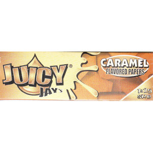 Juicy Jay's ochucené krátké papírky, Karamel, 32 ks v balení