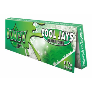 Juicy Jay's ochucené krátké papírky, Cool Menthol, 32 ks v balení