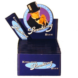 Papírky Smoking Blue King Size, 33ks v balení | box 50ks