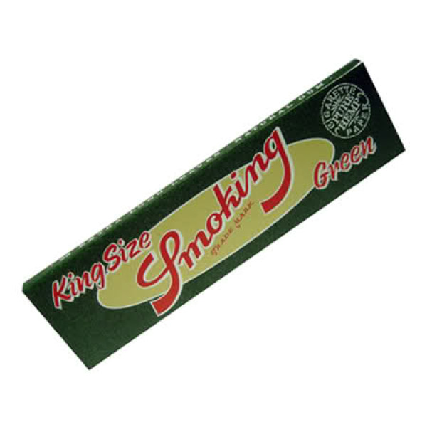 Papírky Smoking Green King Size, 33ks v balení