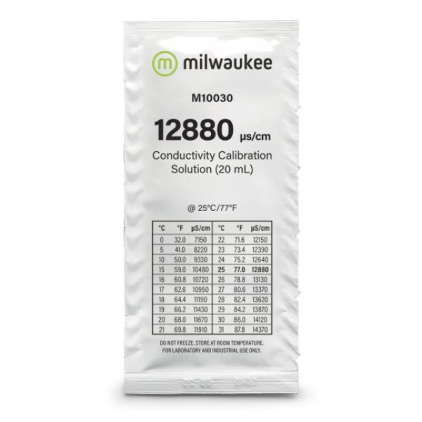 Kalibrační roztok Milwaukee  1288 µS/cm - 20ml/box 25ks