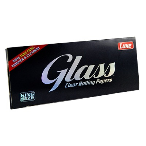 Průhledné papírky LUXE GLASS King Size, 40 ks v balení | box 24 ks