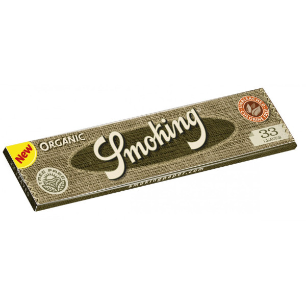 Papírky Smoking Organic King Size, 33 ks v balení | box 50 ks