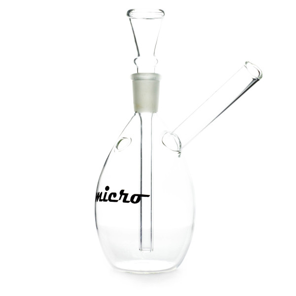 Skleněný bong Micro,14 cm,  průhledný, 1 ks