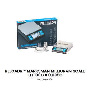 Sada s váhou On Balance Reloadr Marksman scale kit, 100g/0,005g, stříbrná